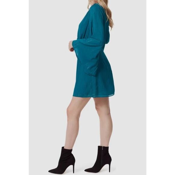 Jessica Simpson “Amella” Dress Ocean Depths - NWT & Bell Sleeve Babe Vibes 💃💙 - Picture 3 of 13